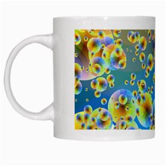 Color Particle Background White Mugs by Nexatart