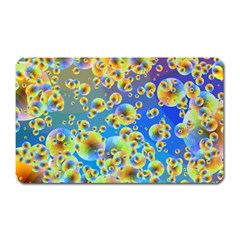 Color Particle Background Magnet (rectangular) by Nexatart