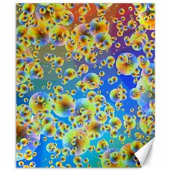 Color Particle Background Canvas 8  X 10  by Nexatart