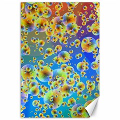 Color Particle Background Canvas 12  X 18   by Nexatart