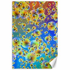 Color Particle Background Canvas 24  X 36  by Nexatart