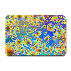 Color Particle Background Small Doormat  by Nexatart