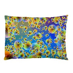 Color Particle Background Pillow Case by Nexatart