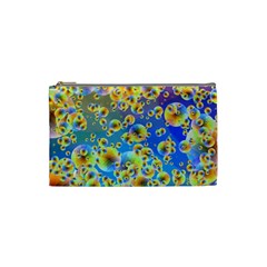 Color Particle Background Cosmetic Bag (small)  by Nexatart