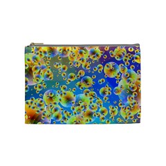 Color Particle Background Cosmetic Bag (medium)  by Nexatart