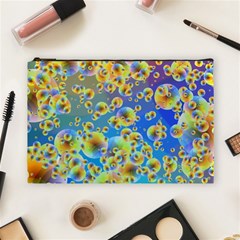 Color Particle Background Cosmetic Bag (large)  by Nexatart