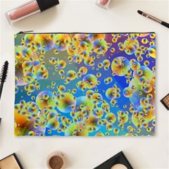 Color Particle Background Cosmetic Bag (xl) by Nexatart