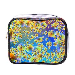 Color Particle Background Mini Toiletries Bags by Nexatart