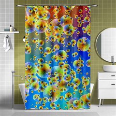 Color Particle Background Shower Curtain 48  X 72  (small)  by Nexatart