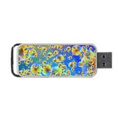 Color Particle Background Portable Usb Flash (one Side) by Nexatart