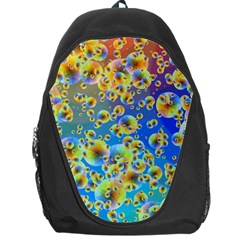 Color Particle Background Backpack Bag by Nexatart