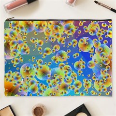 Color Particle Background Cosmetic Bag (xxxl)  by Nexatart