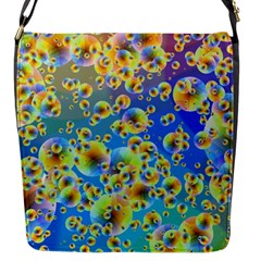 Color Particle Background Flap Messenger Bag (s) by Nexatart