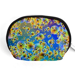 Color Particle Background Accessory Pouches (medium)  by Nexatart