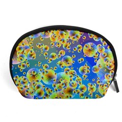 Color Particle Background Accessory Pouches (large)  by Nexatart