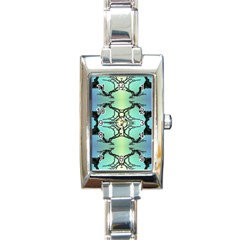 Branches With Diffuse Colour Background Rectangle Italian Charm Watch by Nexatart