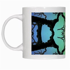 Branches With Diffuse Colour Background White Mugs