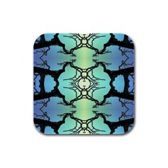 Branches With Diffuse Colour Background Rubber Square Coaster (4 Pack)  by Nexatart