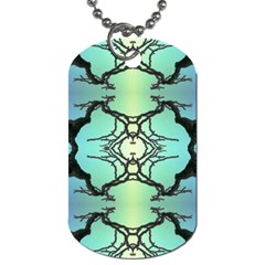 Branches With Diffuse Colour Background Dog Tag (one Side) by Nexatart