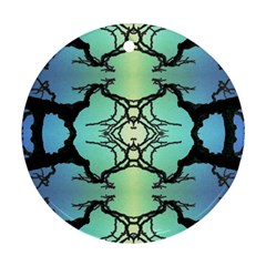 Branches With Diffuse Colour Background Round Ornament (two Sides) by Nexatart