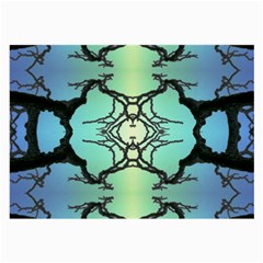 Branches With Diffuse Colour Background Large Glasses Cloth by Nexatart