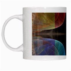 Black Cross With Color Map Fractal Image Of Black Cross With Color Map White Mugs