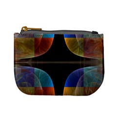 Black Cross With Color Map Fractal Image Of Black Cross With Color Map Mini Coin Purses by Nexatart