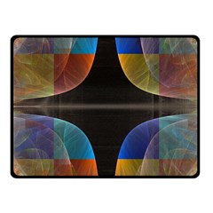 Black Cross With Color Map Fractal Image Of Black Cross With Color Map Fleece Blanket (small) by Nexatart