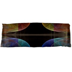 Black Cross With Color Map Fractal Image Of Black Cross With Color Map Body Pillow Case (dakimakura) by Nexatart