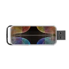 Black Cross With Color Map Fractal Image Of Black Cross With Color Map Portable Usb Flash (two Sides) by Nexatart