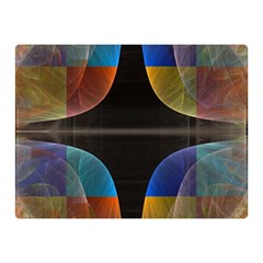 Black Cross With Color Map Fractal Image Of Black Cross With Color Map Double Sided Flano Blanket (mini)  by Nexatart