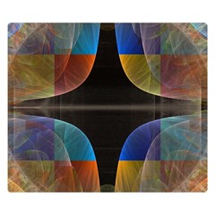 Black Cross With Color Map Fractal Image Of Black Cross With Color Map Double Sided Flano Blanket (small)  by Nexatart