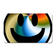 Simple Smiley In Color Magnet (rectangular) by Nexatart