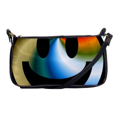 Simple Smiley In Color Shoulder Clutch Bags by Nexatart