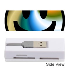 Simple Smiley In Color Memory Card Reader (stick)  by Nexatart