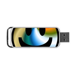 Simple Smiley In Color Portable Usb Flash (one Side) by Nexatart