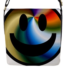 Simple Smiley In Color Flap Messenger Bag (s) by Nexatart