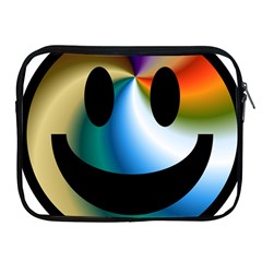 Simple Smiley In Color Apple Ipad 2/3/4 Zipper Cases by Nexatart