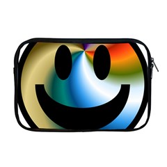 Simple Smiley In Color Apple Macbook Pro 17  Zipper Case by Nexatart