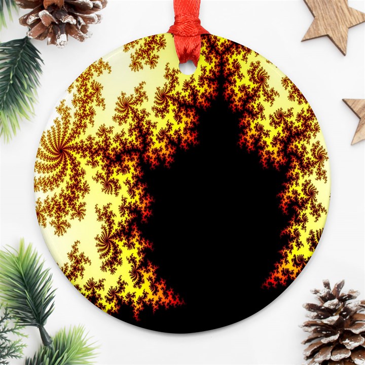 A Fractal Image Round Ornament (Two Sides)