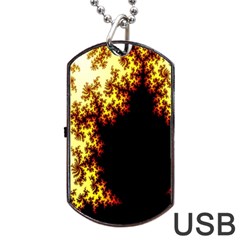 A Fractal Image Dog Tag Usb Flash (one Side) by Nexatart