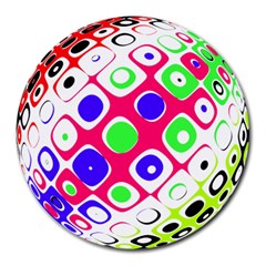 Color Ball Sphere With Color Dots Round Mousepads by Nexatart