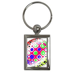 Color Ball Sphere With Color Dots Key Chains (rectangle)  by Nexatart