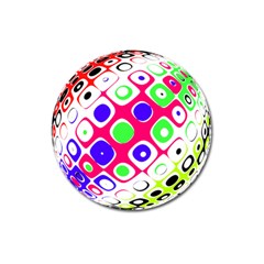 Color Ball Sphere With Color Dots Magnet 3  (round) by Nexatart