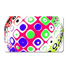 Color Ball Sphere With Color Dots Magnet (rectangular) by Nexatart