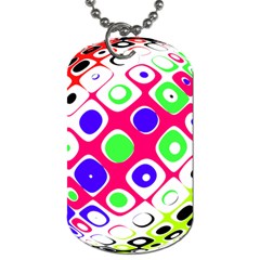 Color Ball Sphere With Color Dots Dog Tag (two Sides) by Nexatart