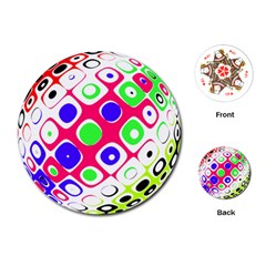 Color Ball Sphere With Color Dots Playing Cards (round)  by Nexatart