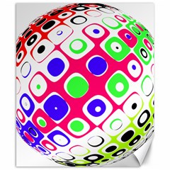 Color Ball Sphere With Color Dots Canvas 8  X 10  by Nexatart