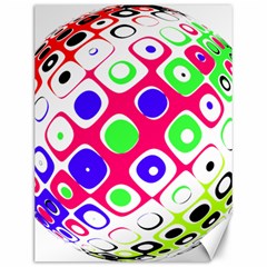 Color Ball Sphere With Color Dots Canvas 12  X 16   by Nexatart