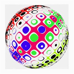 Color Ball Sphere With Color Dots Medium Glasses Cloth (2-side) by Nexatart